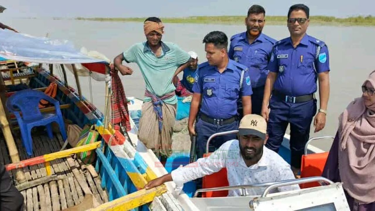 দৌলতপুরে নিষেধাজ্ঞা অমান্য করে ইলিশ শিকার,৪০ হাজার মিটার কারেন্ট জাল জব্দ